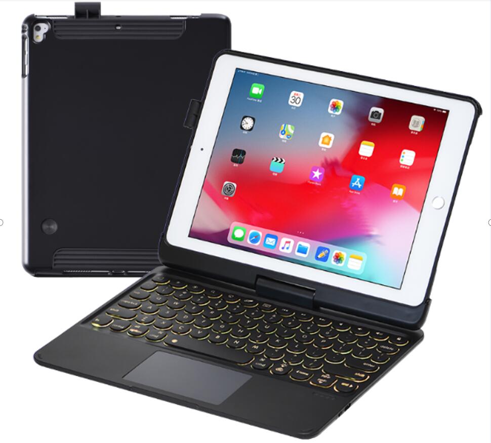 Rotating Stand Backlit Touchpad Keyboard Apple iPad 9 Case Clamshell