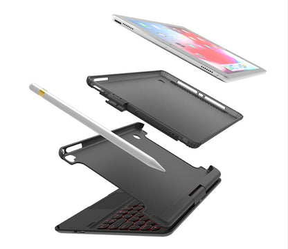 Rotating Stand Backlit Touchpad Keyboard Apple iPad 9 Case Clamshell