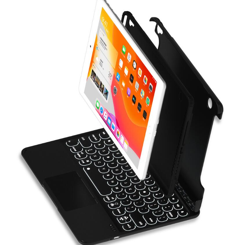 Rotating Stand Backlit Touchpad Keyboard Apple iPad 9 Case Clamshell