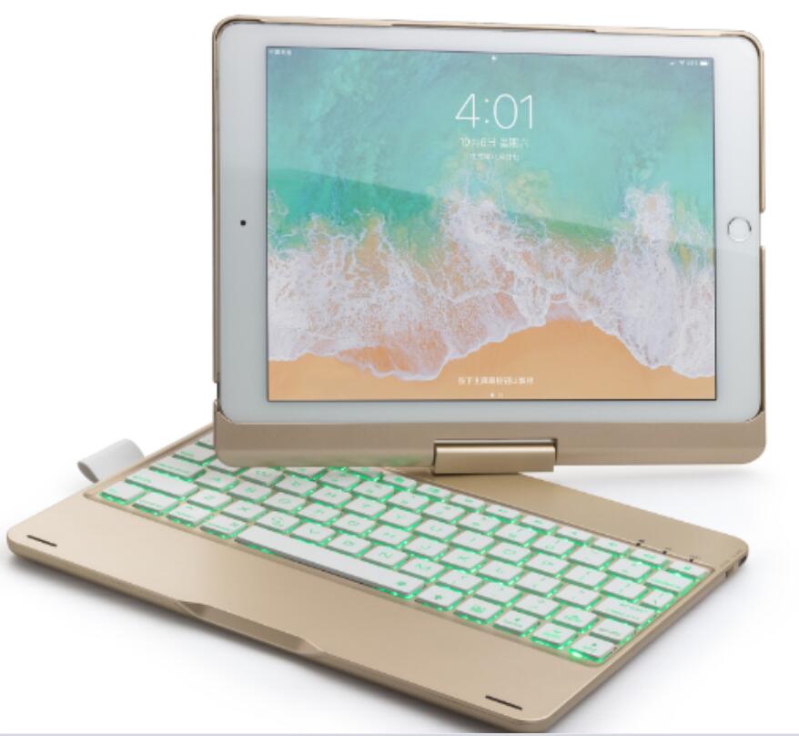 Rotating Clamshell Backlit Keyboard Apple iPad 6 Case