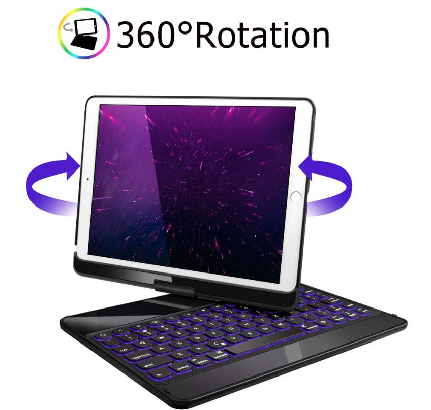 Rotating Clamshell Backlit Keyboard Apple iPad Pro 9.7 Case