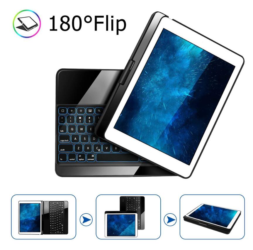 Rotating Clamshell Backlit Keyboard Apple iPad 5 Case