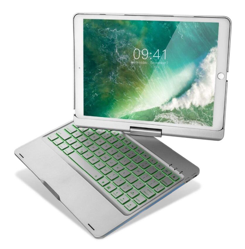 Rotating Clamshell Backlit Keyboard Apple iPad Air 1 Case