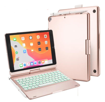 Rotating Clamshell Backlit Keyboard Apple iPad 8 Case