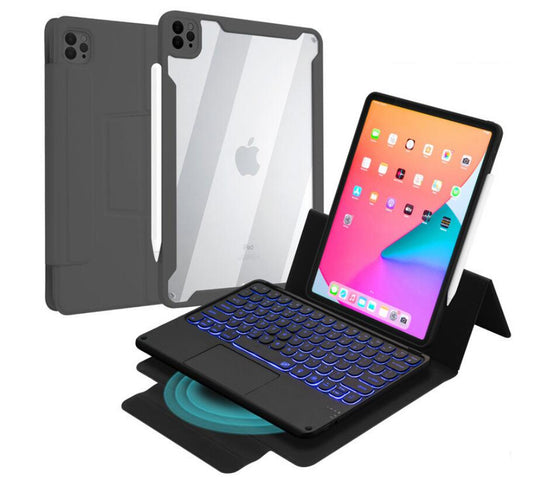 Acrylic Clear Backlit Touchpad Keyboard Apple iPad Pro 11 (2018) Case