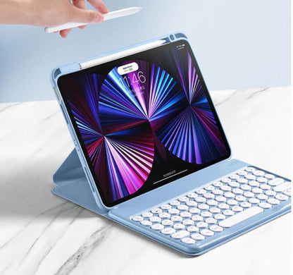 Rotating Stand Slim Keyboard Apple iPad Air 5 Case Acrylic