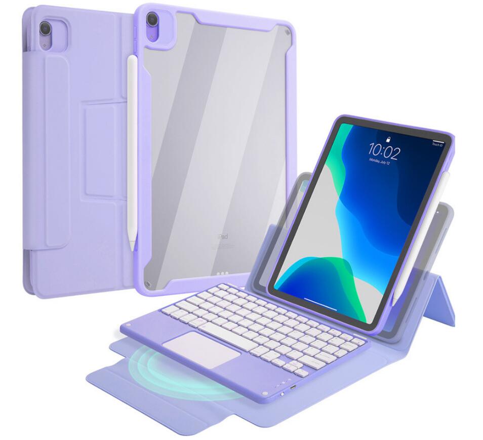 Acrylic Clear Backlit Touchpad Keyboard Apple iPad Air 4 Case