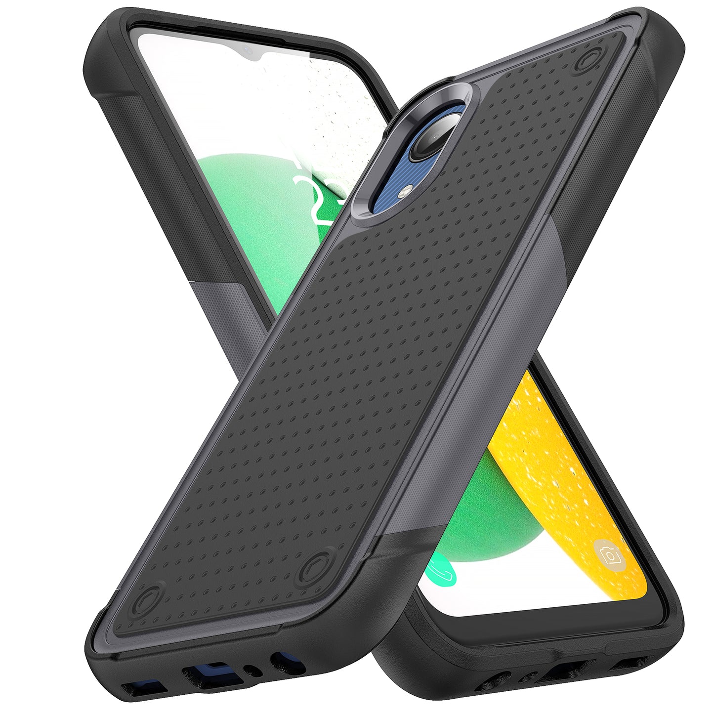 Elegance Mesh Galaxy A03s Core Case Combo 2 In 1