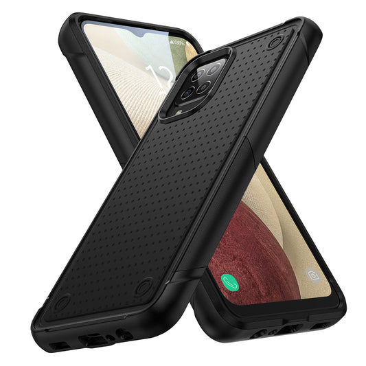 Elegance Mesh Galaxy A12 Case Combo 2 In 1