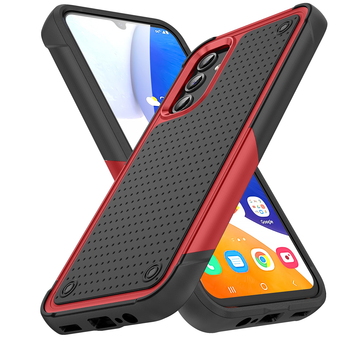 Elegance Mesh Galaxy A14 Case Combo 2 In 1