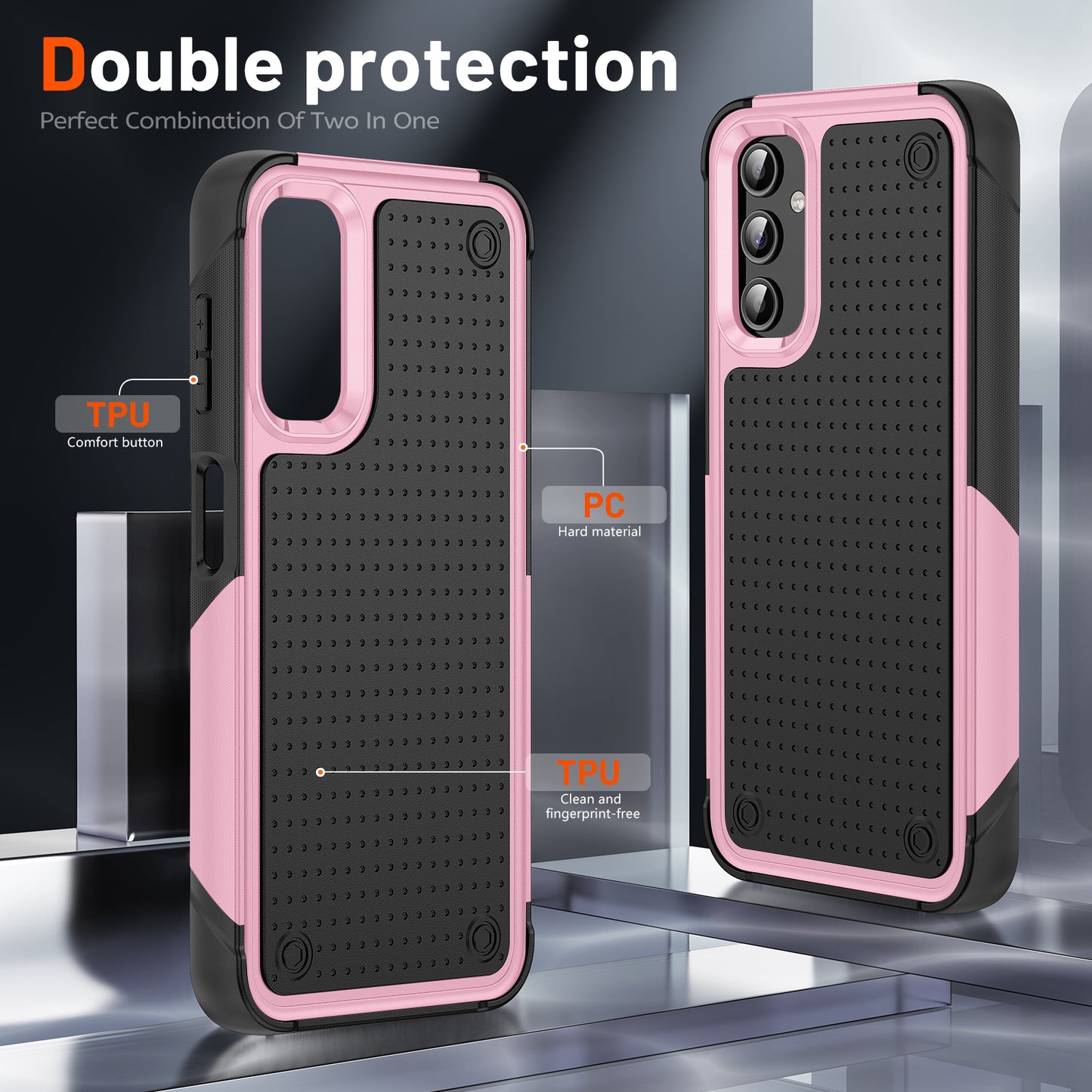 Elegance Mesh Galaxy A14 Case Combo 2 In 1