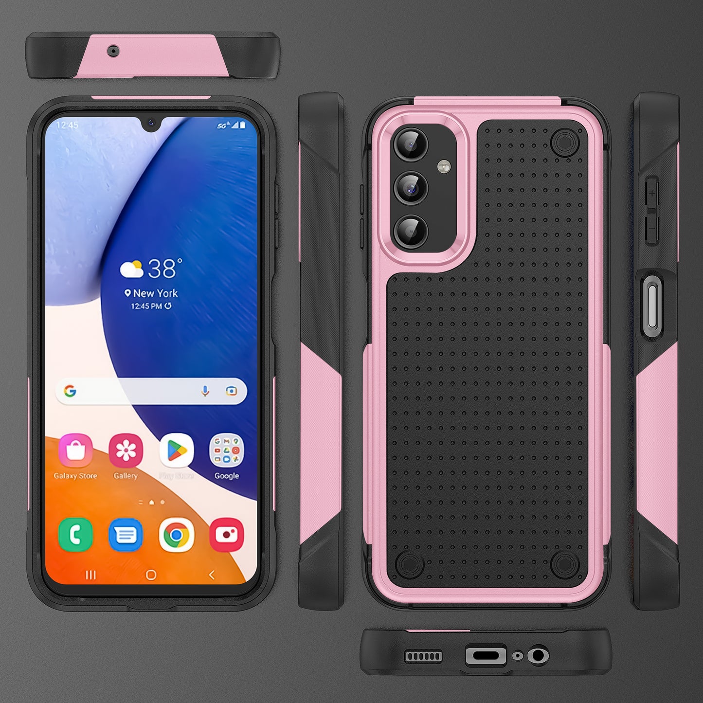 Elegance Mesh Galaxy A14 Case Combo 2 In 1