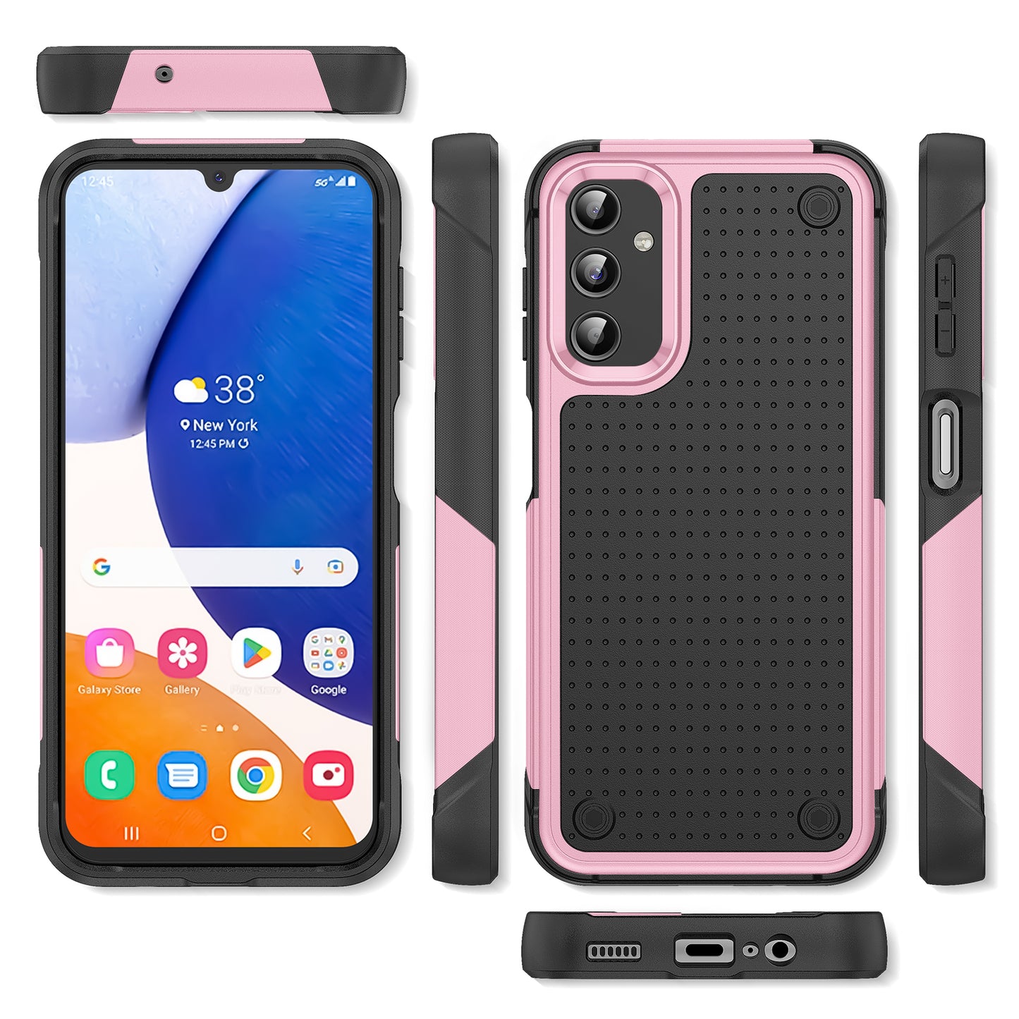 Elegance Mesh Galaxy A14 Case Combo 2 In 1