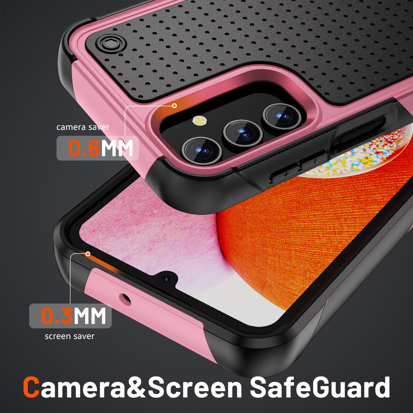 Elegance Mesh Galaxy A15 Case Combo 2 In 1