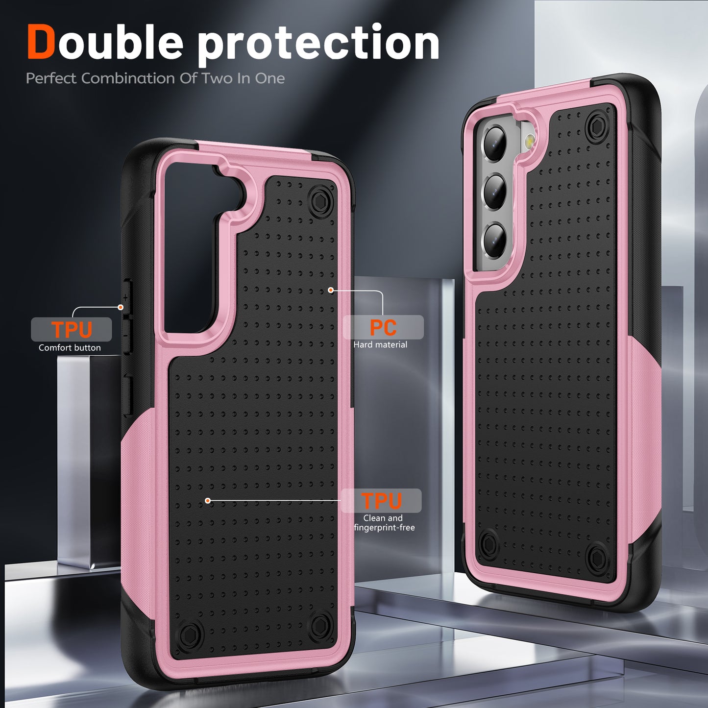 Elegance Mesh Galaxy S21 Case Combo 2 In 1