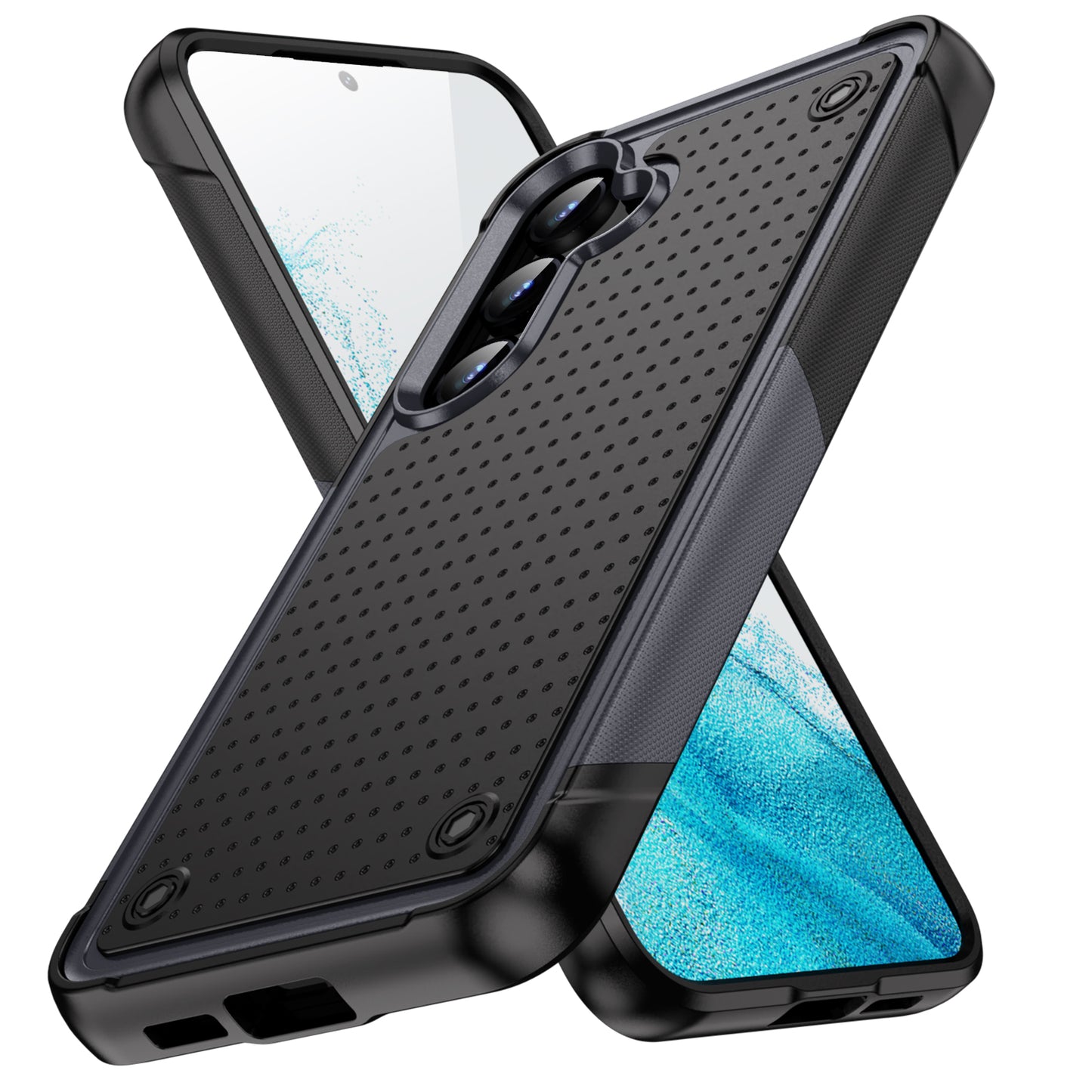 Elegance Mesh Galaxy S24+ Case Combo 2 In 1