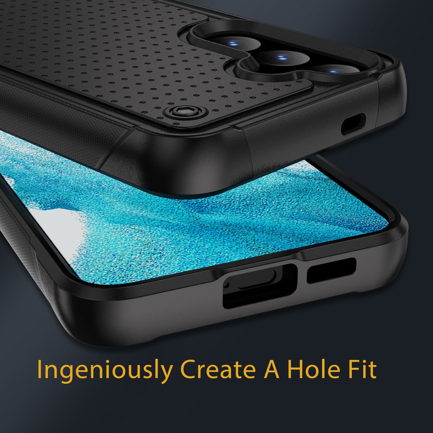 Elegance Mesh Galaxy S24+ Case Combo 2 In 1