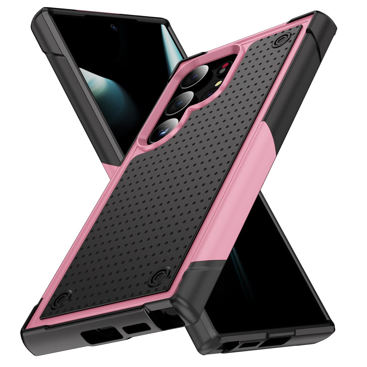 Elegance Mesh Galaxy S24 Ultra Case Combo 2 In 1