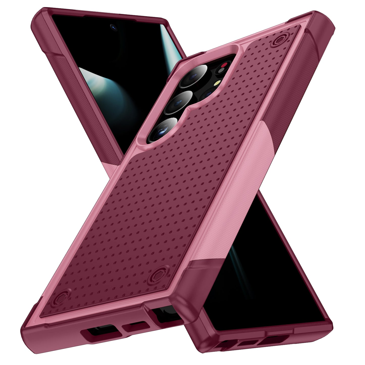 Elegance Mesh Galaxy S24 Ultra Case Combo 2 In 1