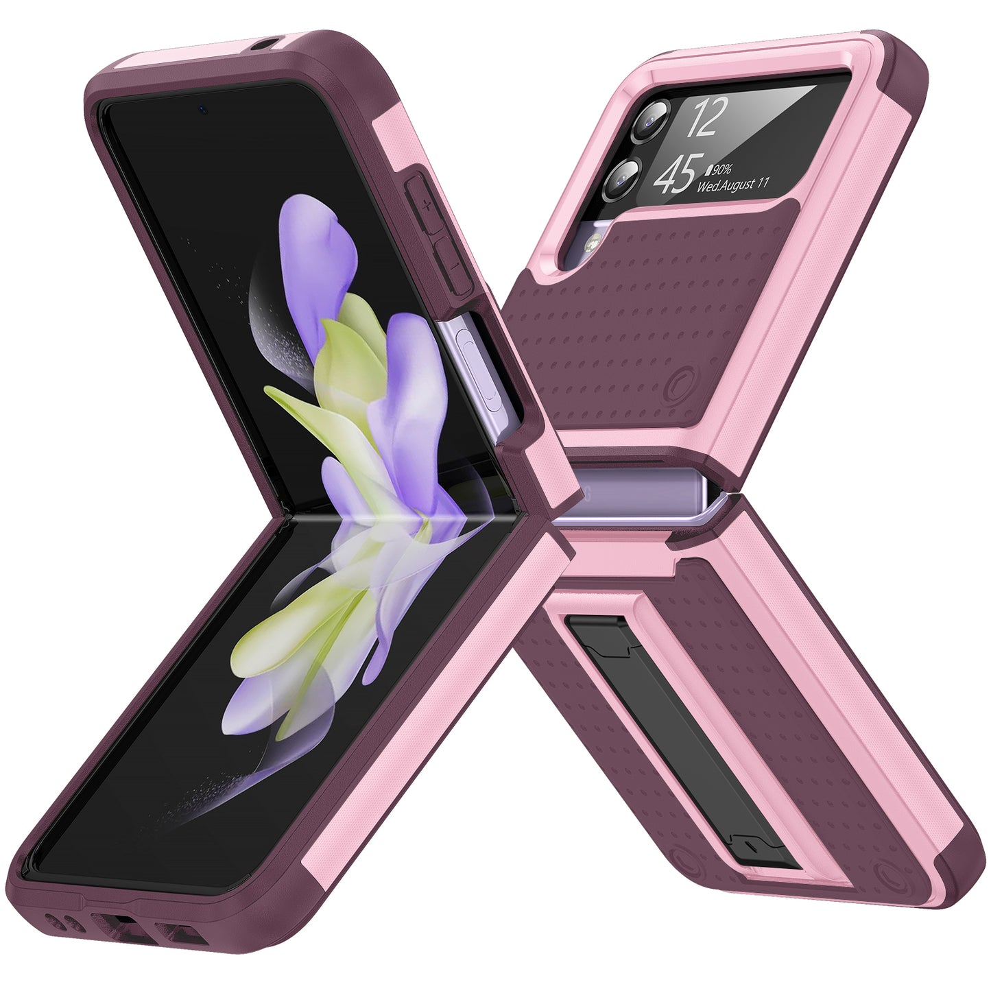 Elegance Mesh Galaxy Z Flip3 Case Combo 2 In 1