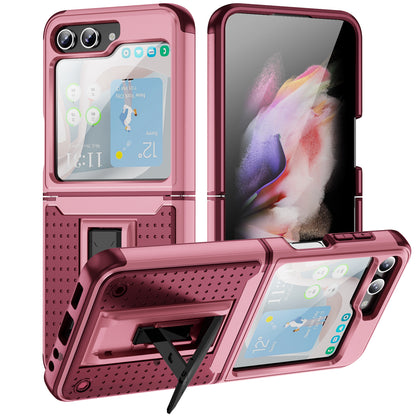 Elegance Mesh Galaxy Z Flip5 Case Combo 2 In 1