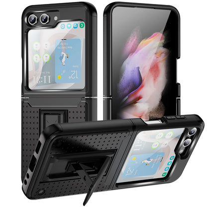 Elegance Mesh Galaxy Z Flip5 Case Combo 2 In 1