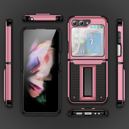 Elegance Mesh Galaxy Z Flip5 Case Combo 2 In 1