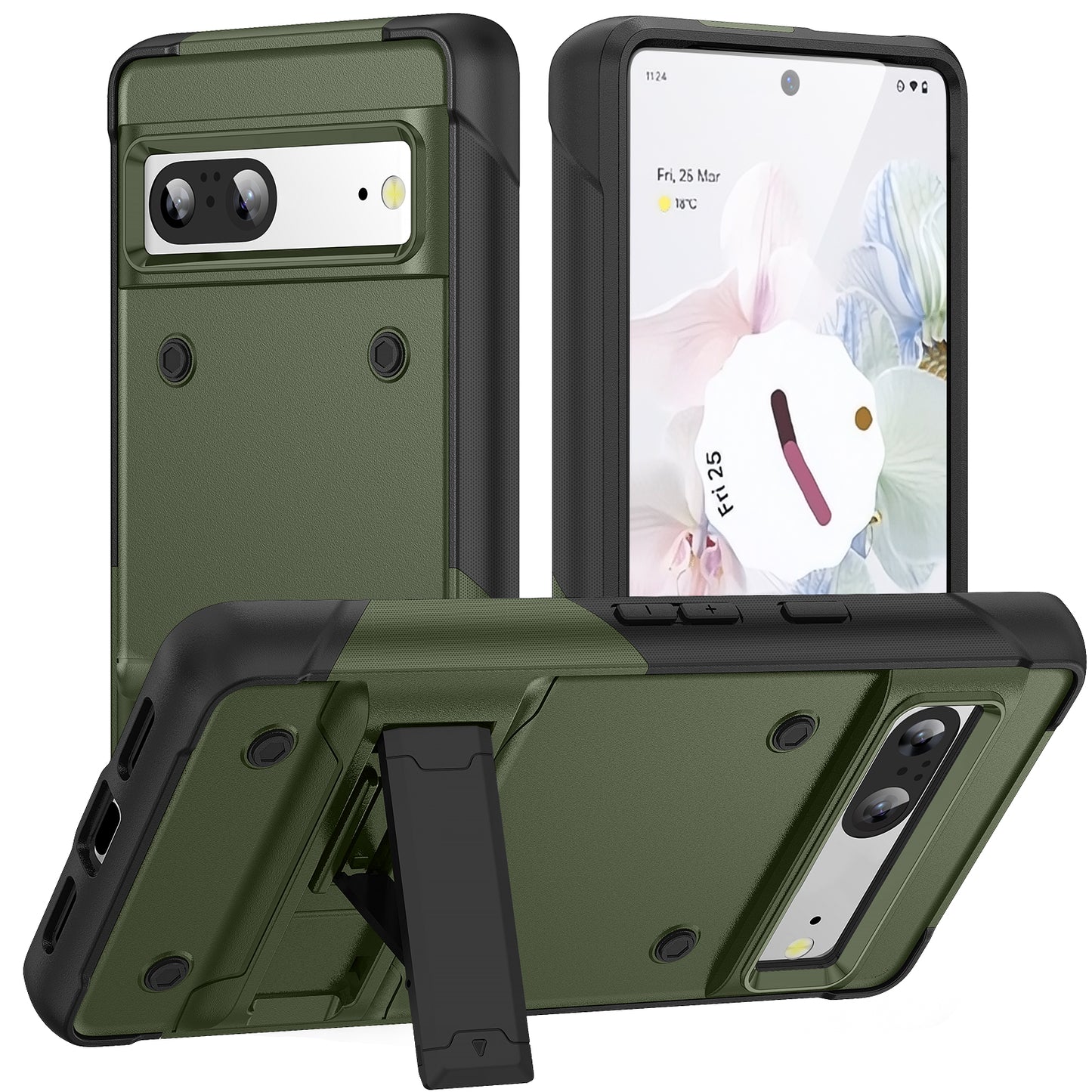 Bentayga Google Pixel 7 Case Kickstand TPU PC Rugged