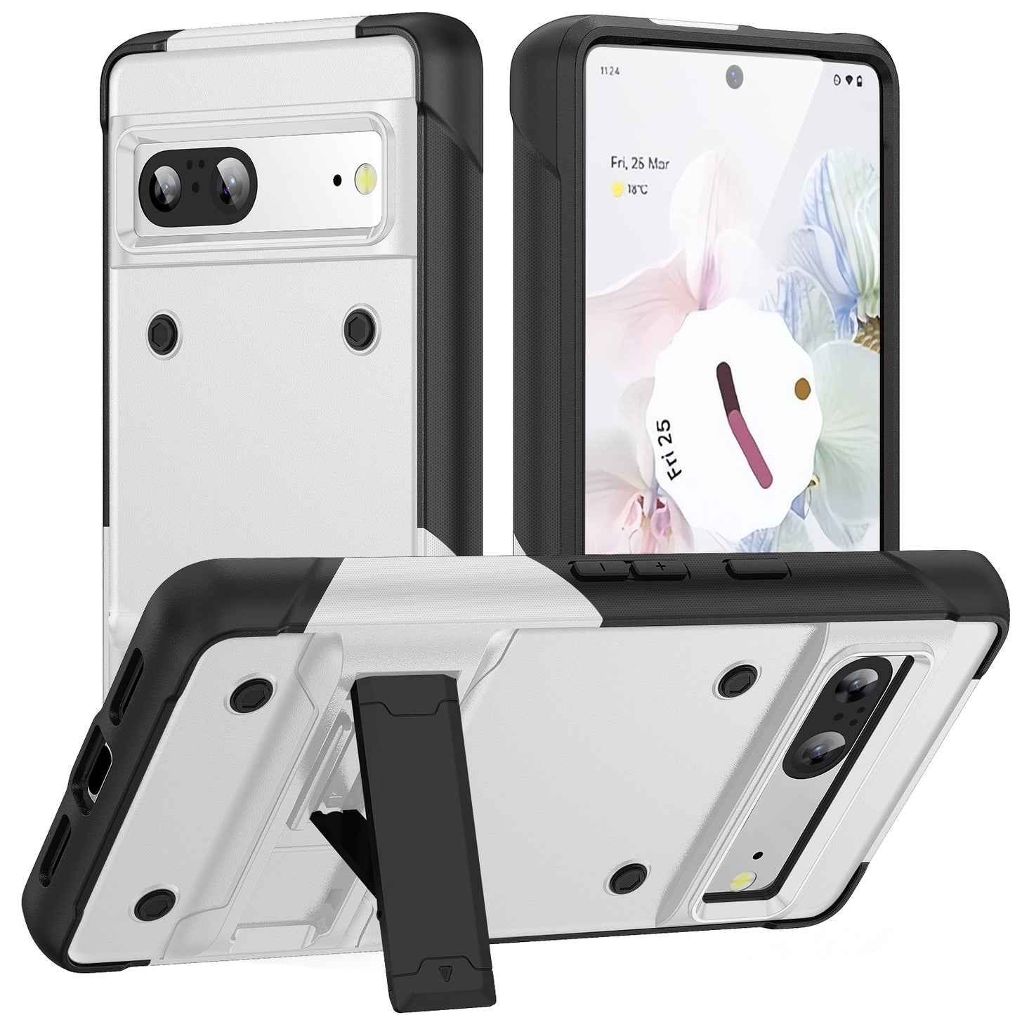 Bentayga Google Pixel 7 Case Kickstand TPU PC Rugged