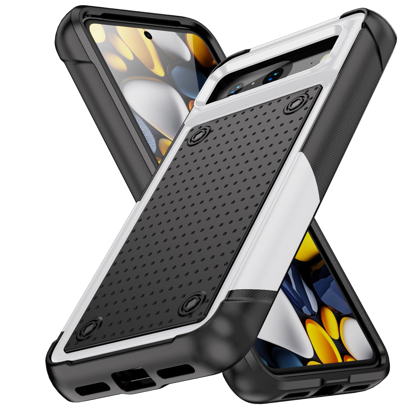 Elegance Mesh Google Pixel 8 Case Combo 2 In 1