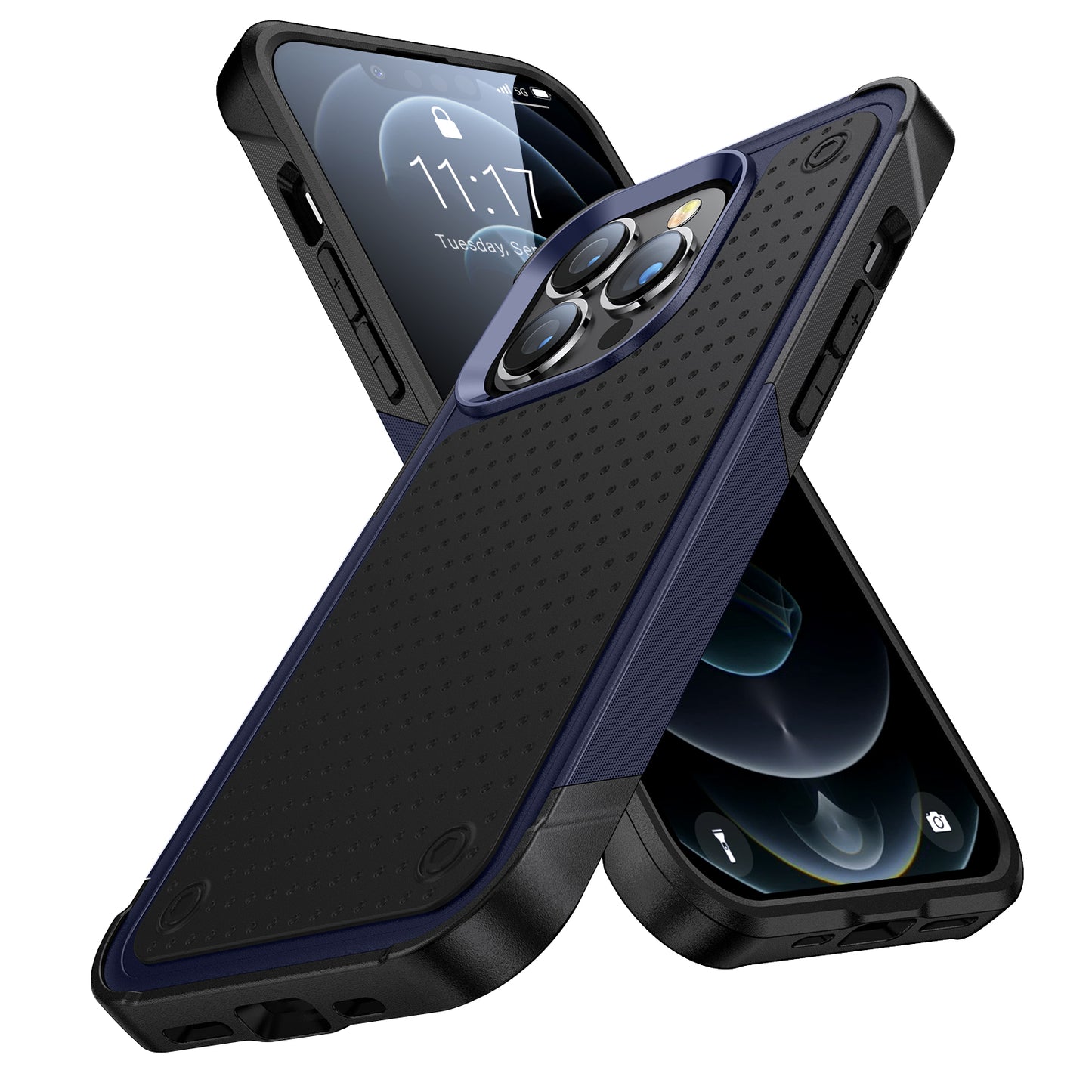 Elegance Mesh iPhone 13 Pro Case Combo 2 In 1