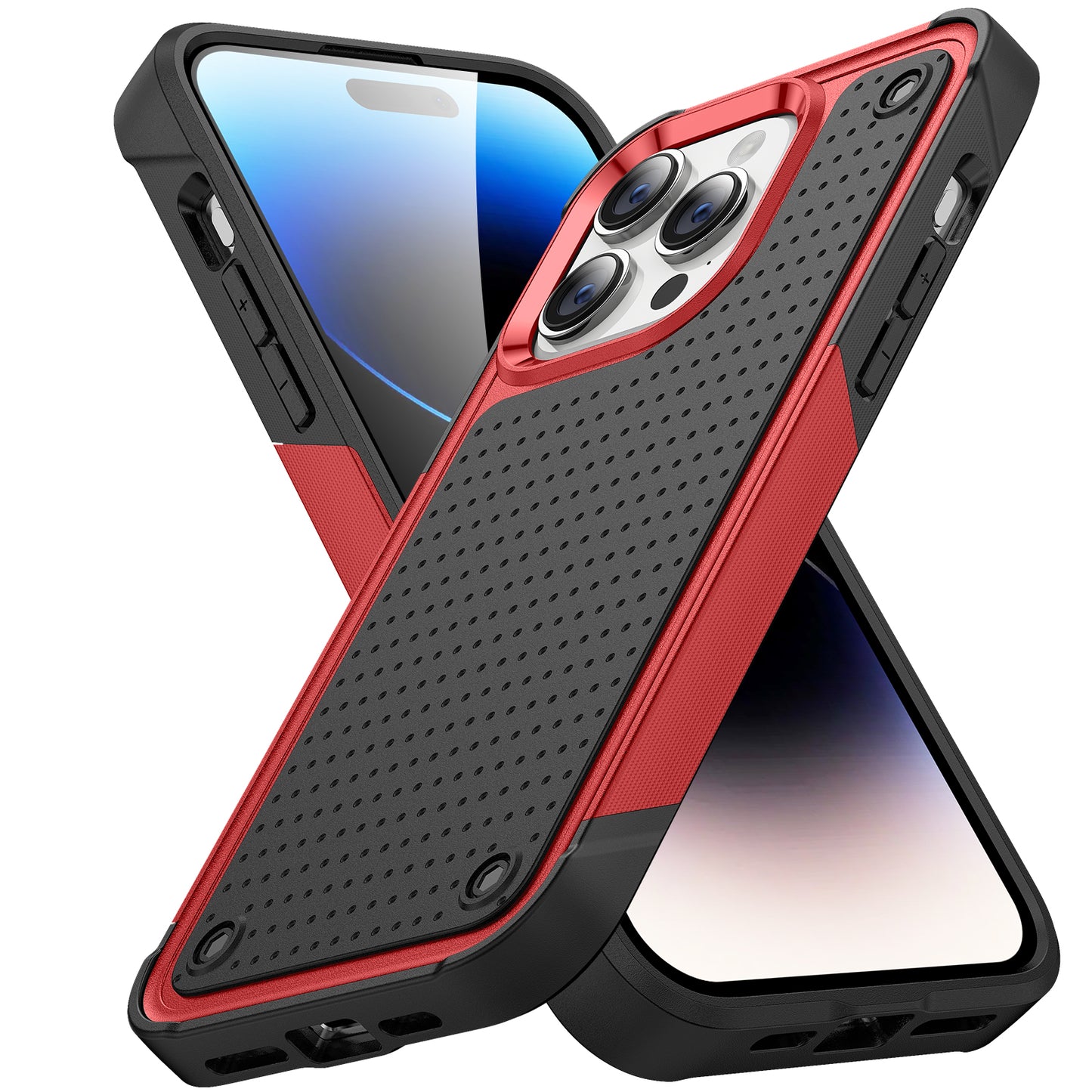 Elegance Mesh iPhone 15 Pro Max Case Combo 2 In 1