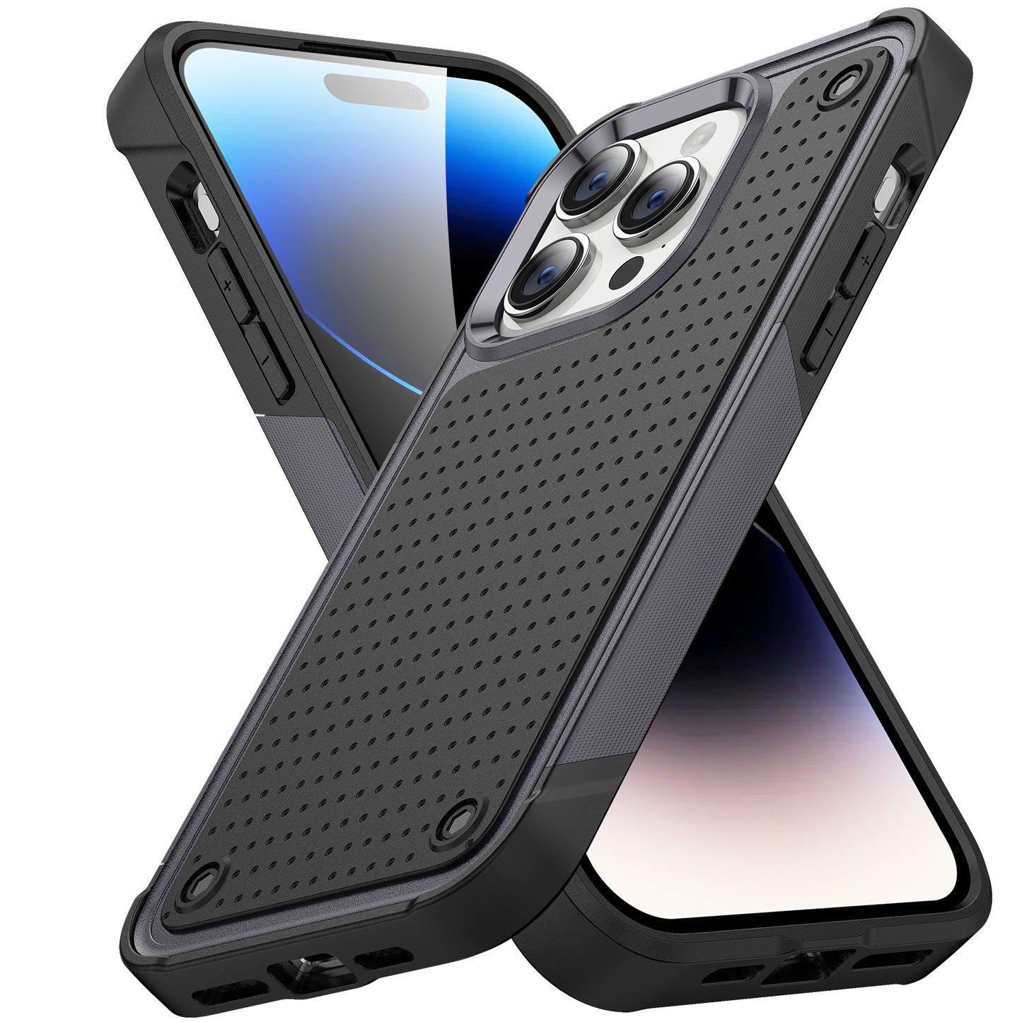 Elegance Mesh iPhone 15 Pro Max Case Combo 2 In 1