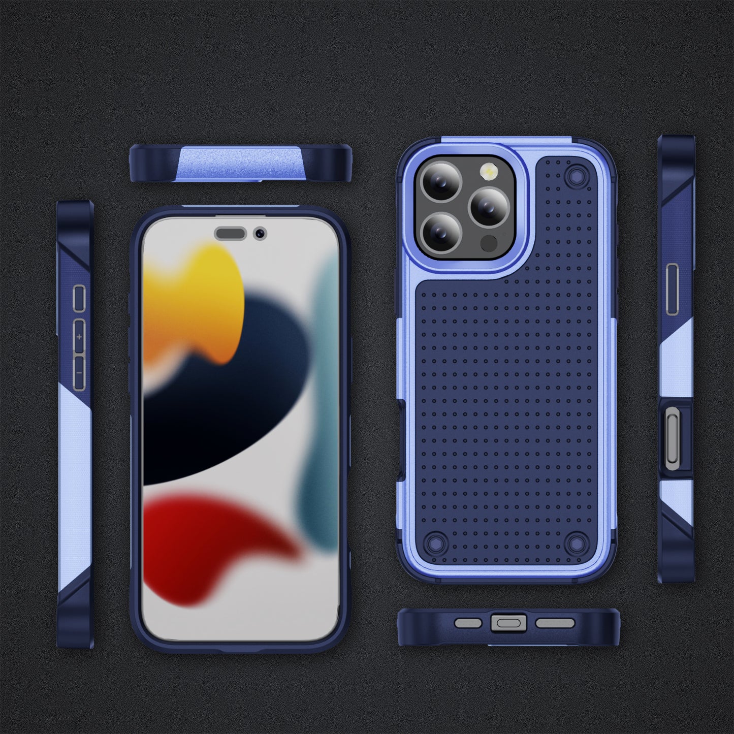 Elegance Mesh iPhone 16 Pro Max Case Combo 2 In 1