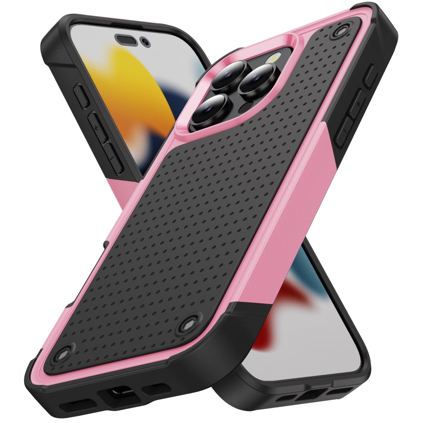 Elegance Mesh iPhone 16 Pro Max Case Combo 2 In 1