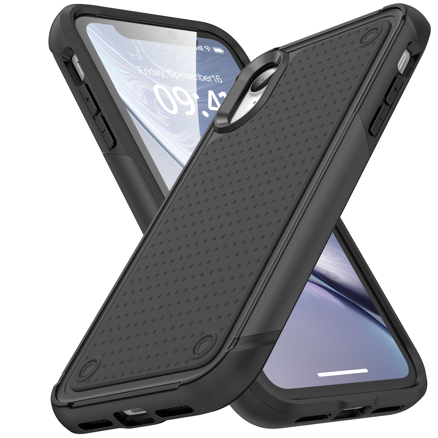 Elegance Mesh iPhone XR Case Combo 2 In 1