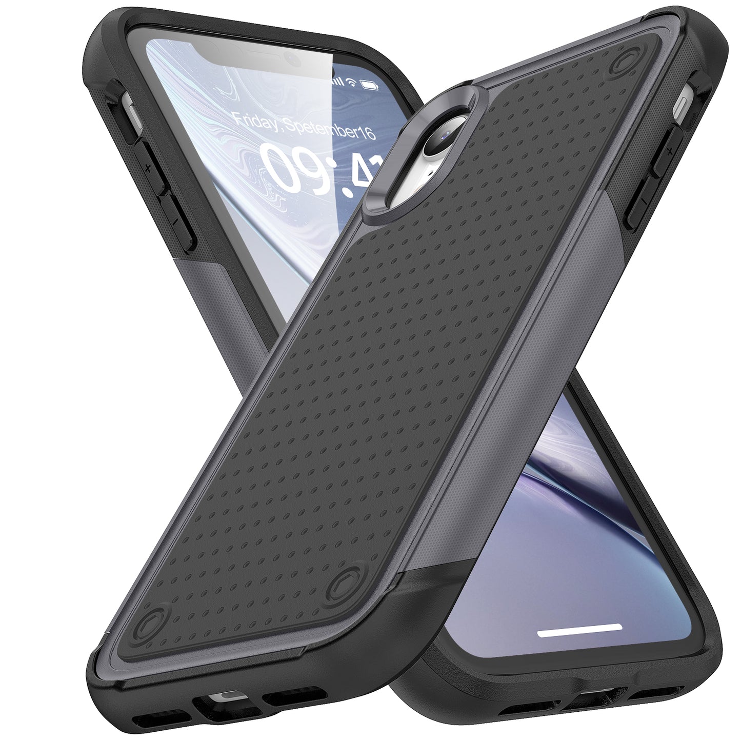 Elegance Mesh iPhone XR Case Combo 2 In 1