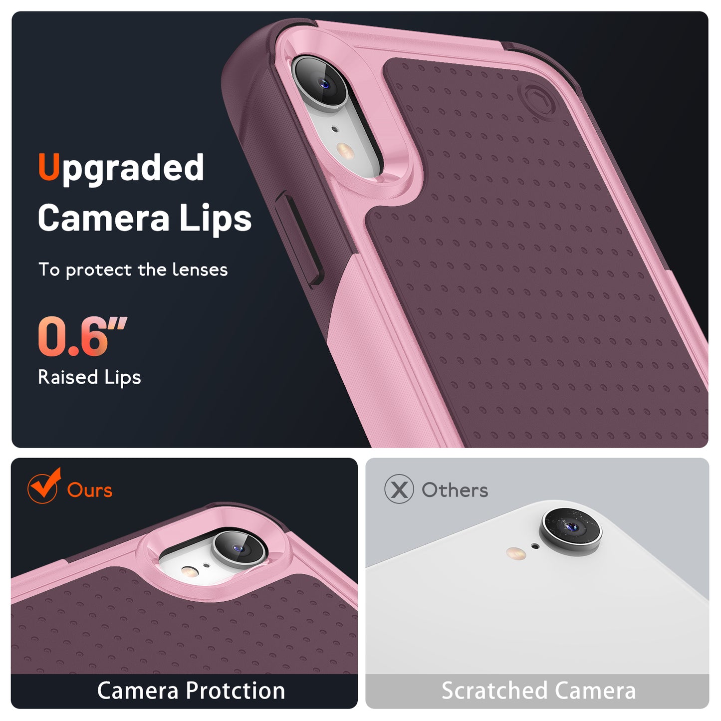 Elegance Mesh iPhone XR Case Combo 2 In 1