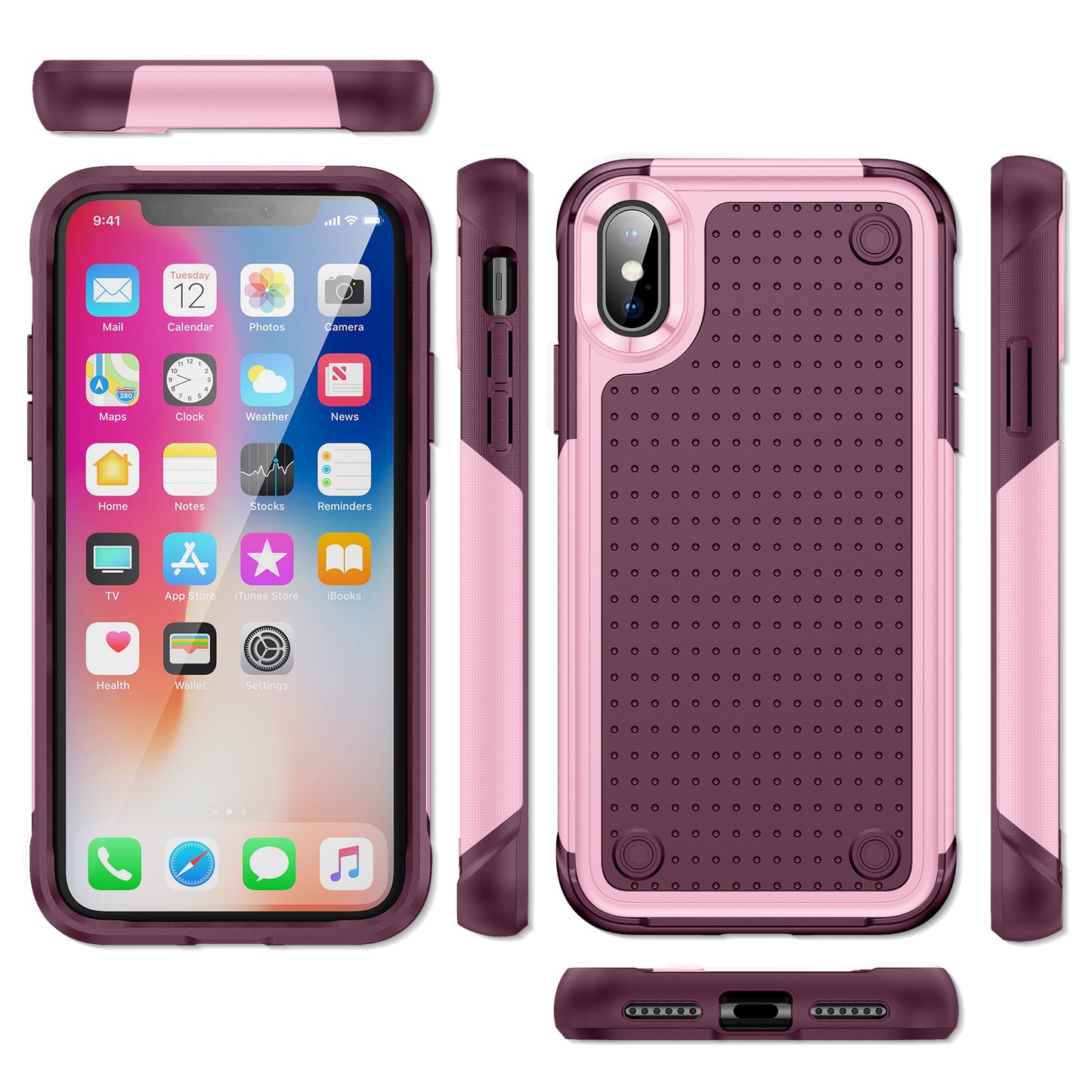 Elegance Mesh iPhone Xs Max Case Combo 2 In 1