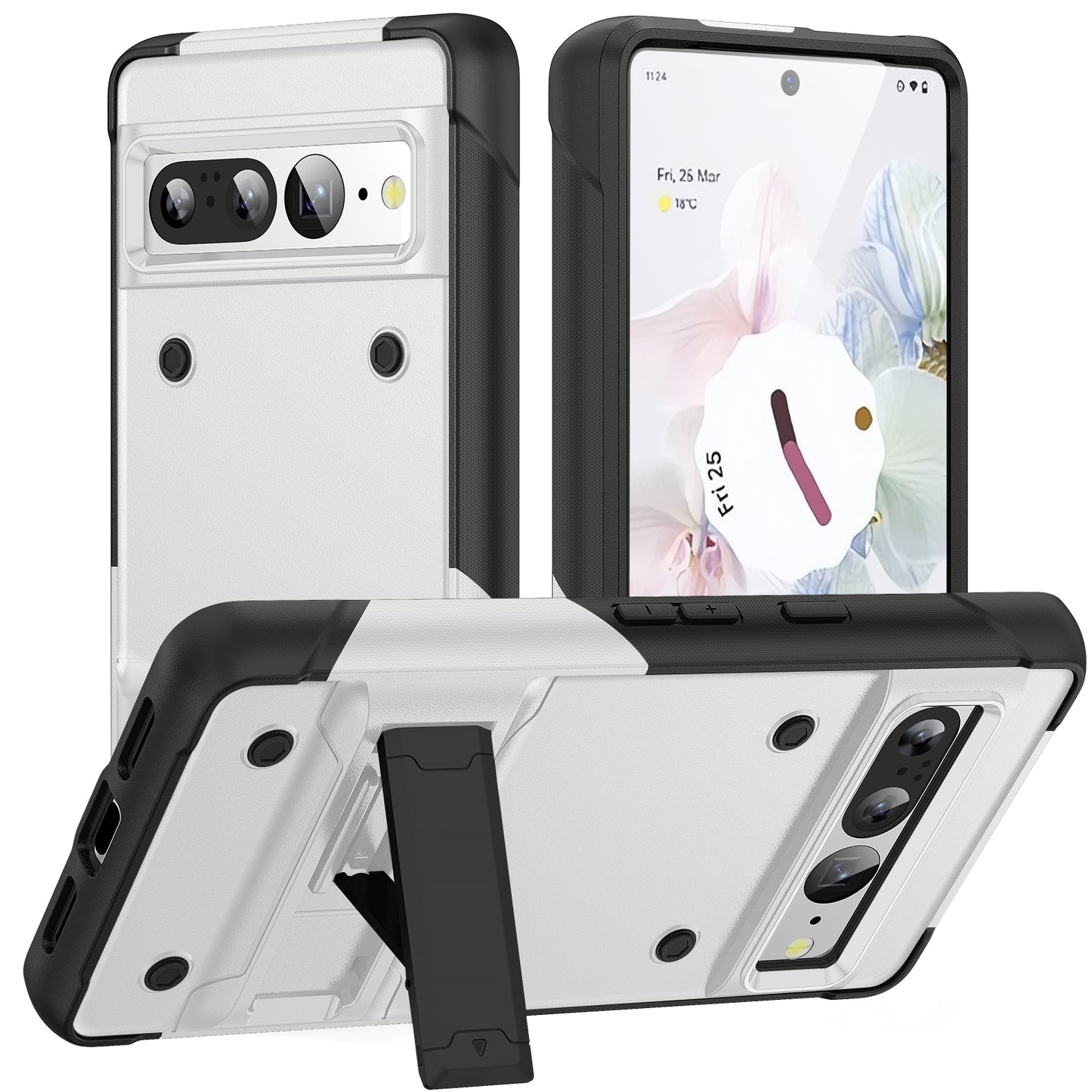 Bentayga Google Pixel 7 Pro Case Kickstand TPU PC Rugged