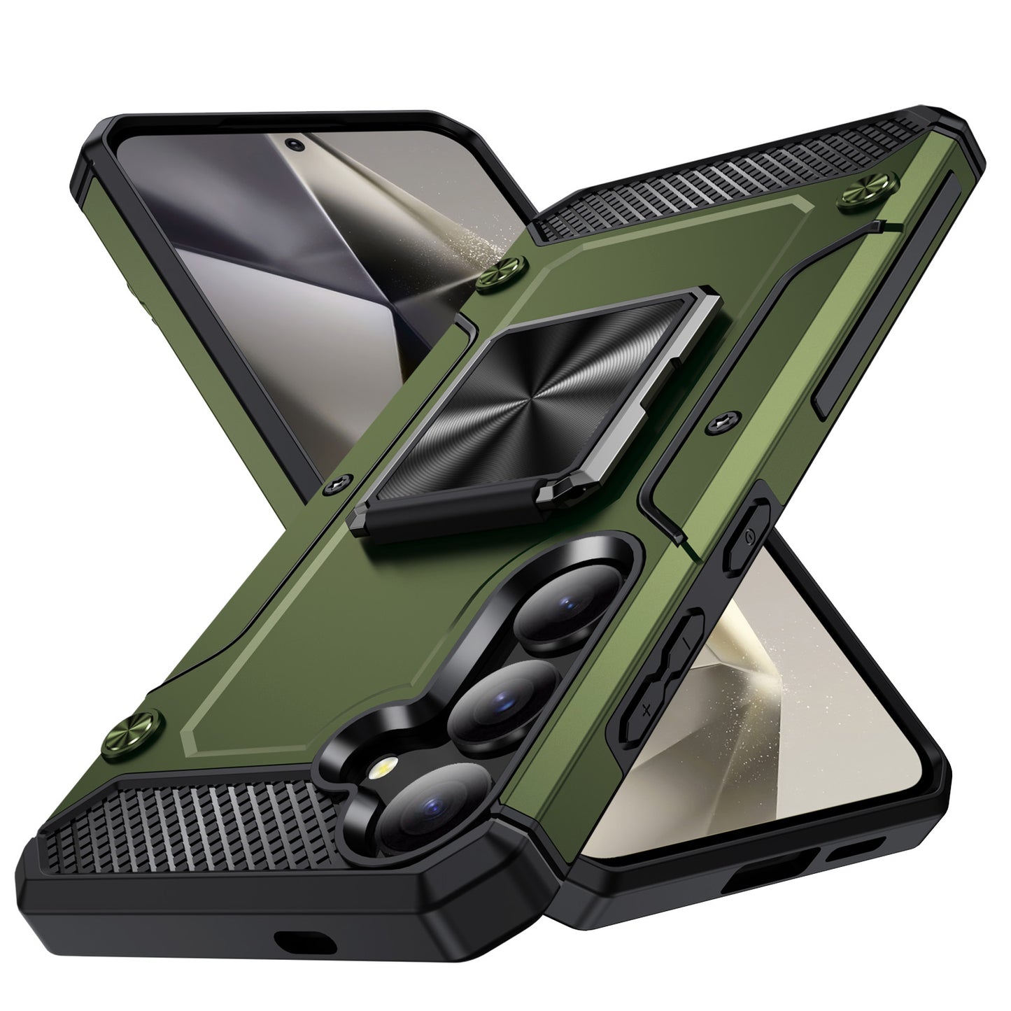 General Rugged Galaxy S24+ Case Built-in Kickstand