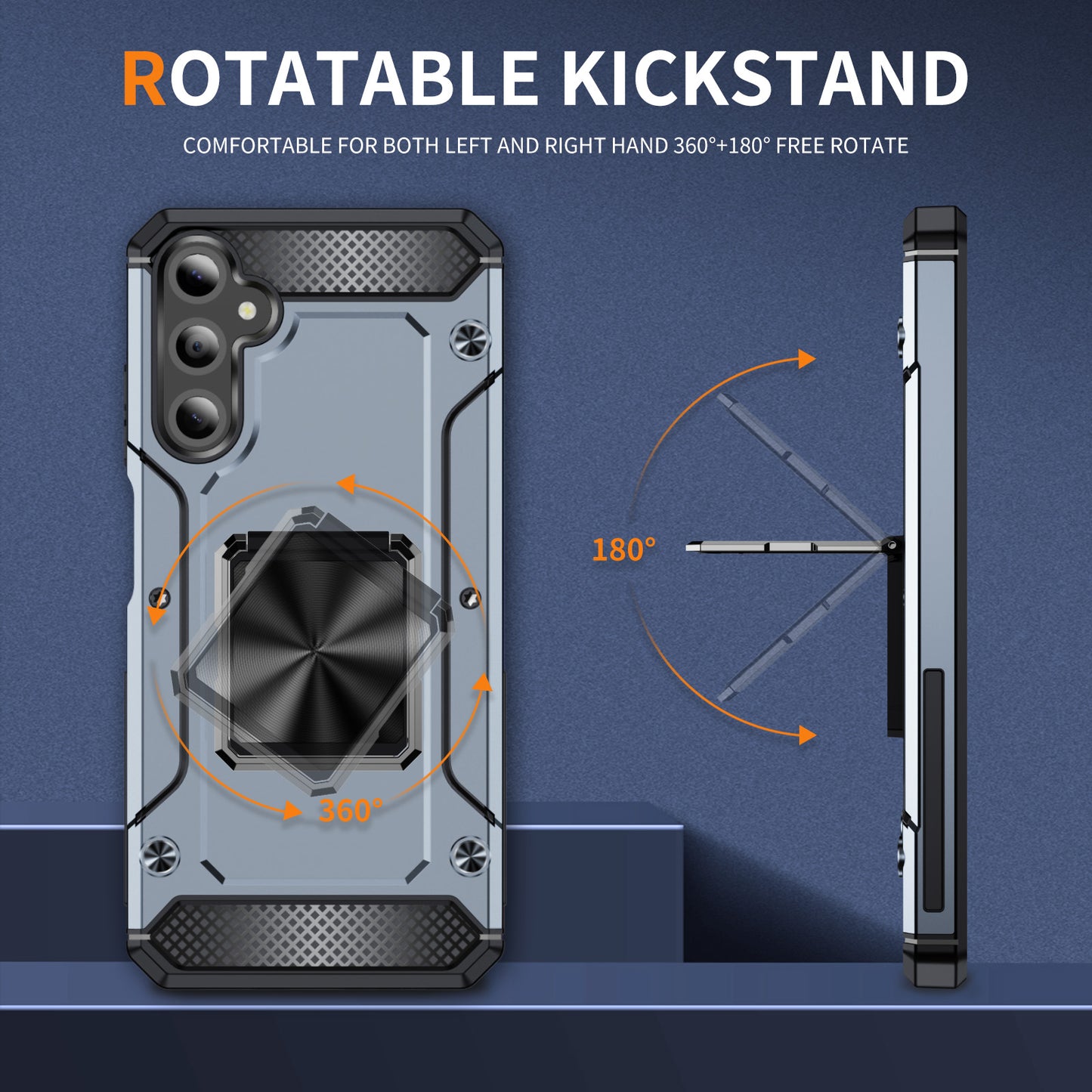 General Rugged Galaxy A05s Case Built-in Kickstand