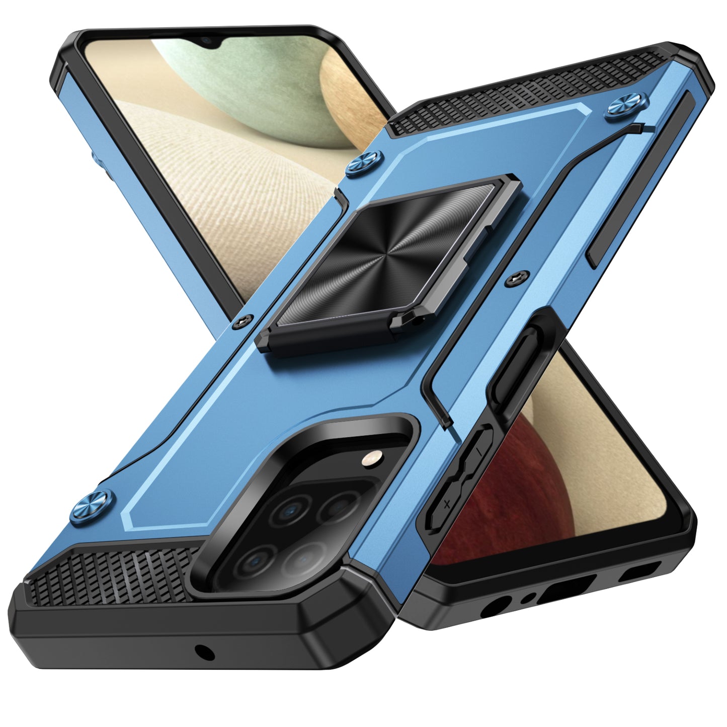 General Rugged Galaxy A12 Case Built-in Kickstand