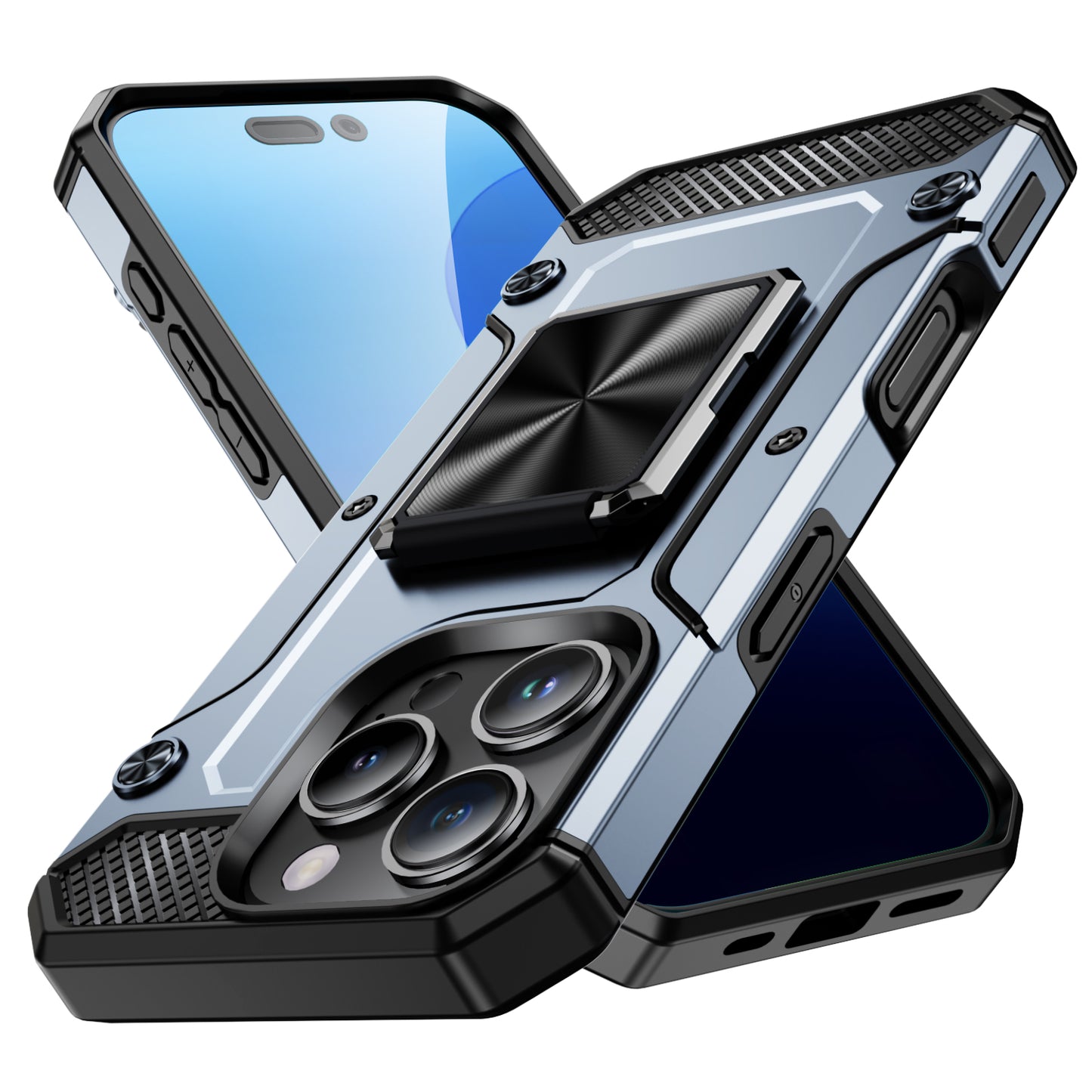 General Rugged iPhone 16 Pro Case Built-in Kickstand