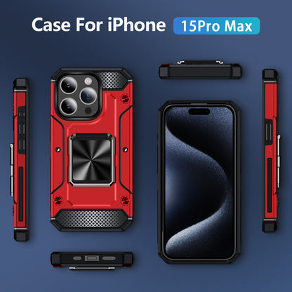 General Rugged iPhone 15 Pro Max Case Built-in Kickstand