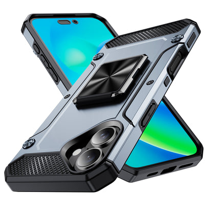 General Rugged iPhone 16 Plus Case Built-in Kickstand