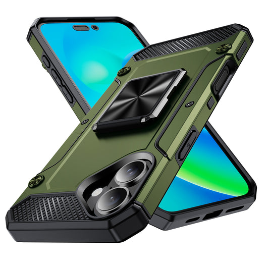 General Rugged iPhone 16 Case Built-in Kickstand