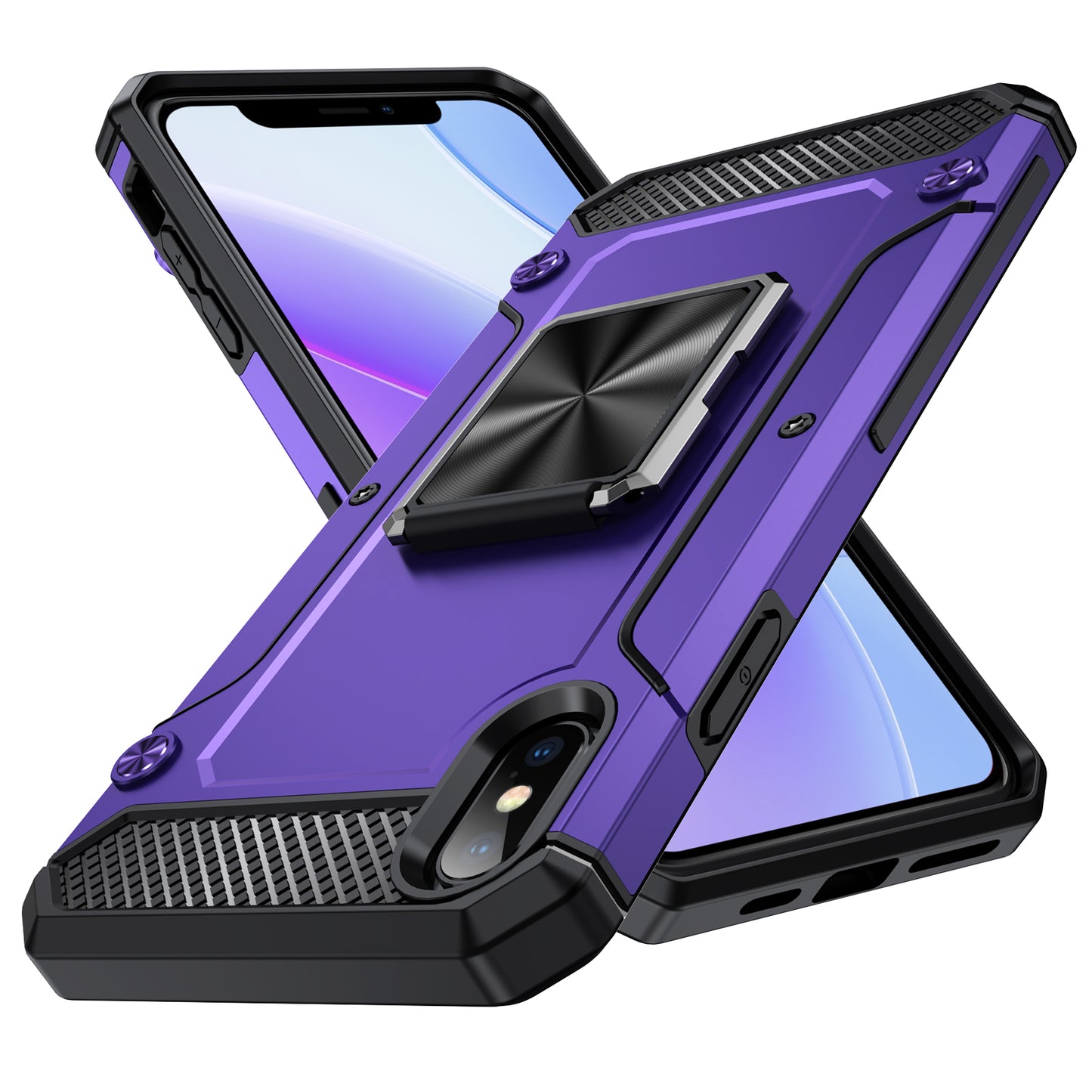 General Rugged iPhone Xs Max Case Built-in Kickstand