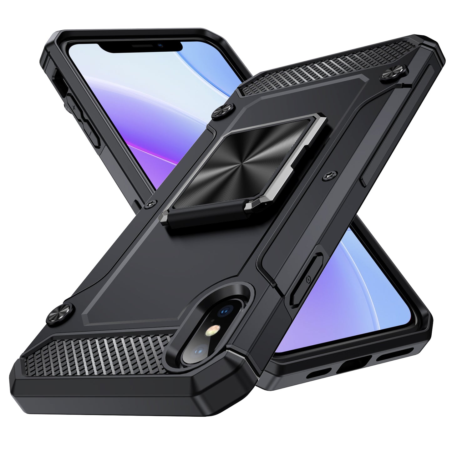 General Rugged iPhone Xs Max Case Built-in Kickstand