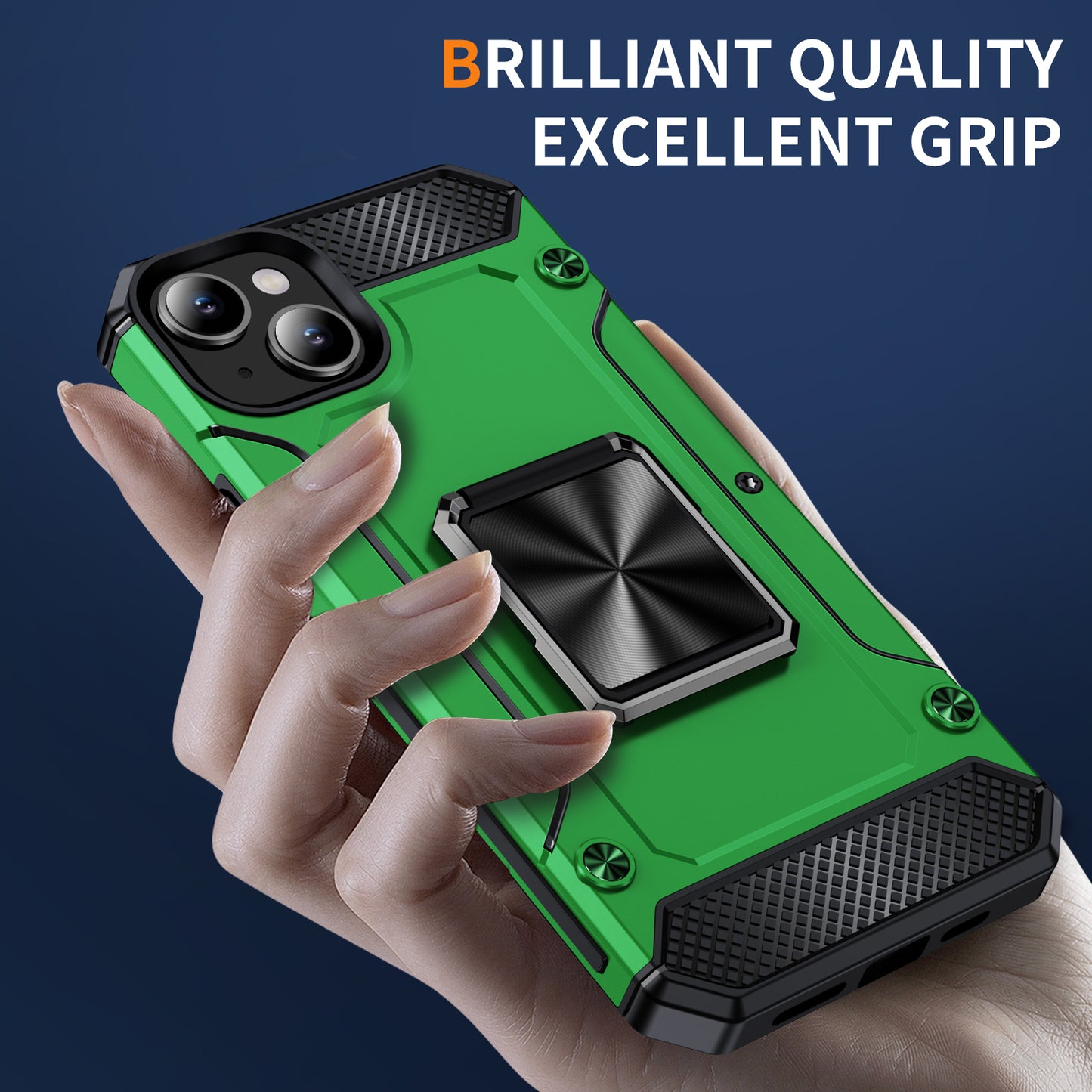 General Rugged iPhone 12 Case Built-in Kickstand